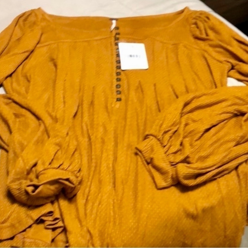 Free People Devin Textured Knit Top NWT - Picture 8 of 9